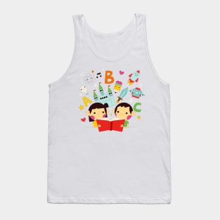 Children Reading Wonderful Stories Tank Top